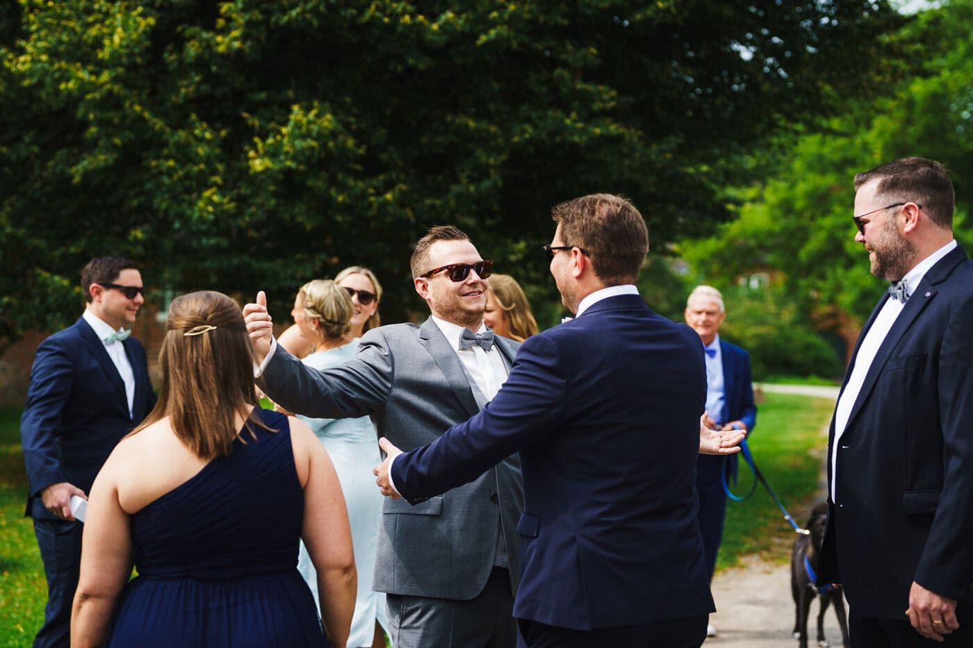 Hochzeit Gut Bossee Ankommen