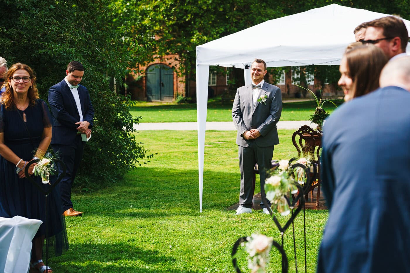 Hochzeit Gut Bossee Bräutigam