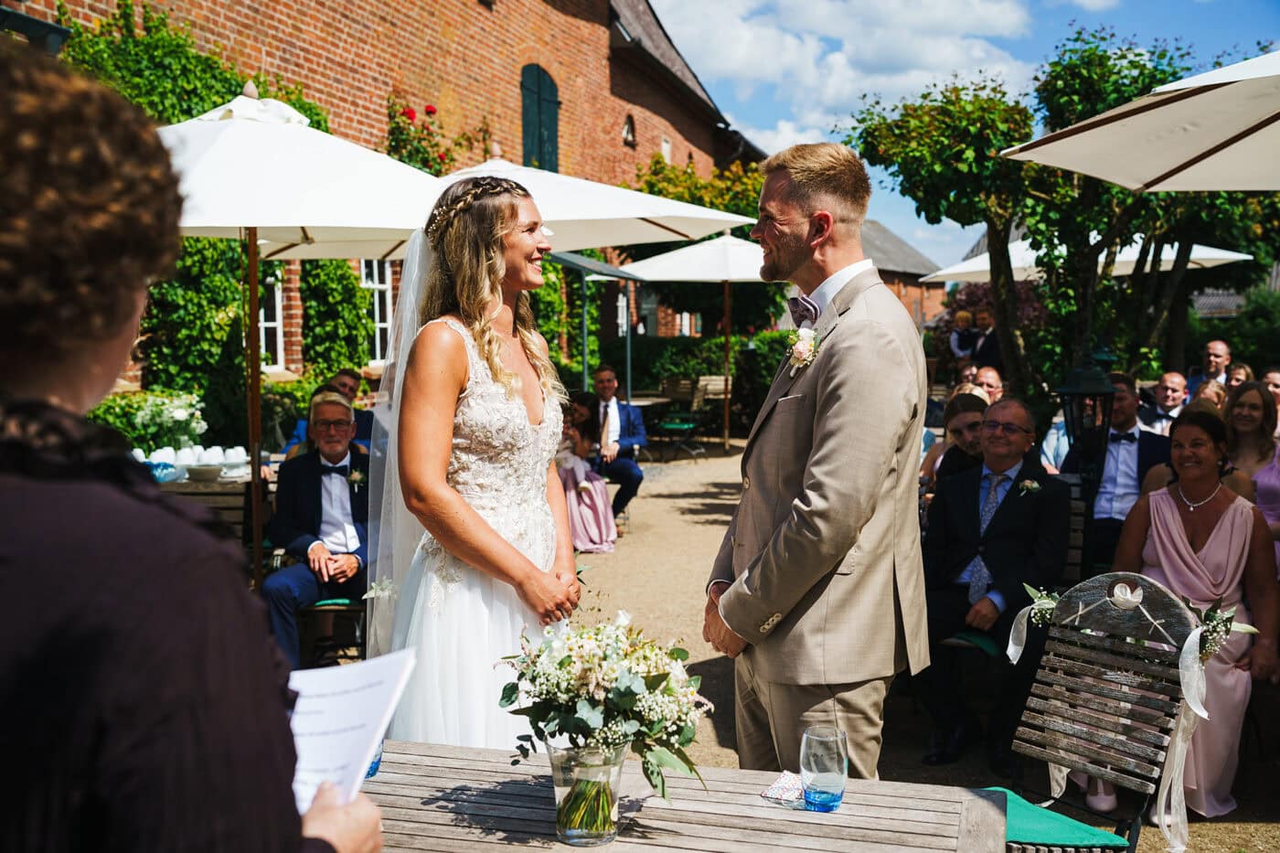 Hochzeit Antik-Hof Bissee Trauung