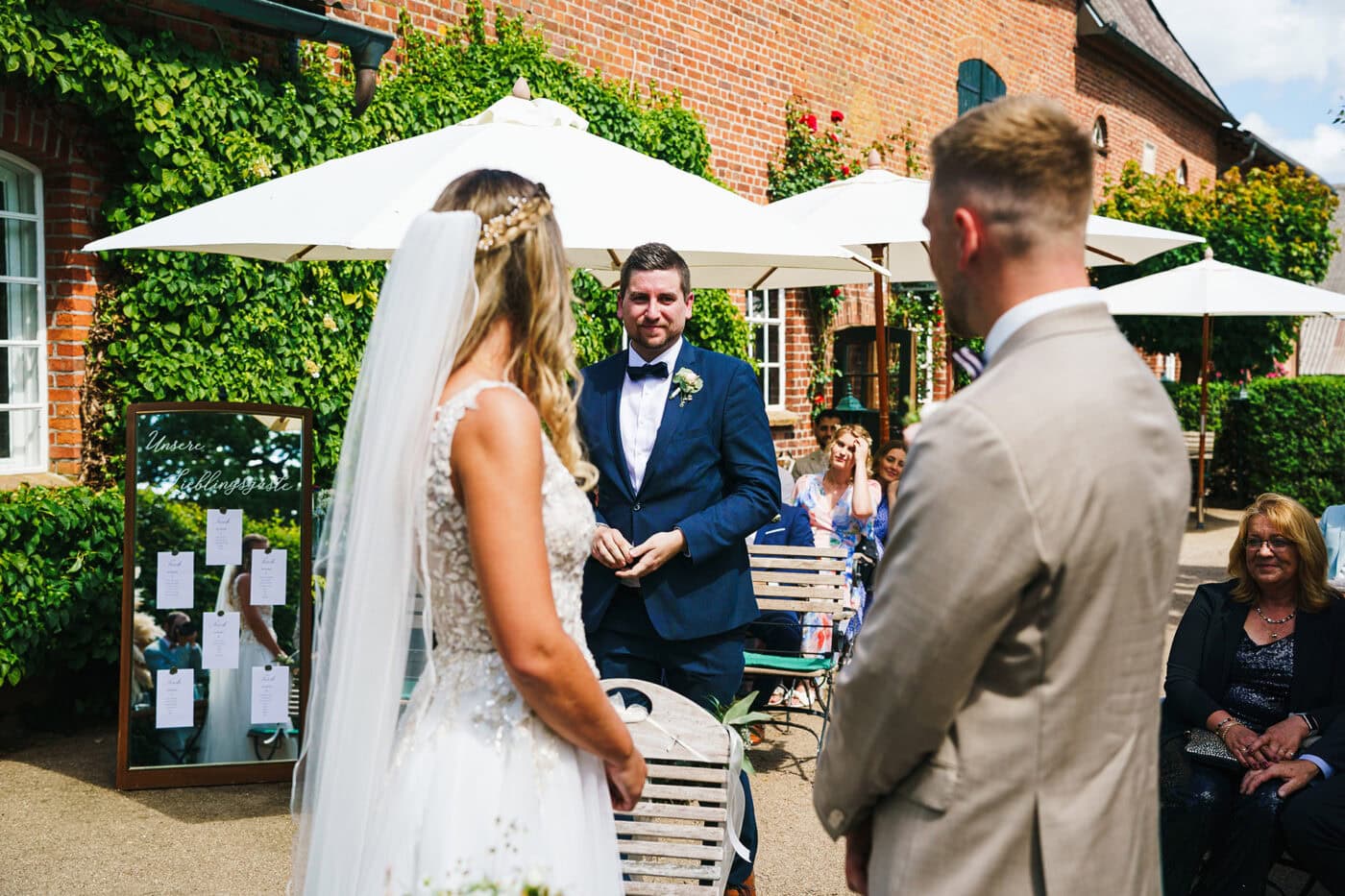 Hochzeit Antik-Hof Bissee Trauzeuge