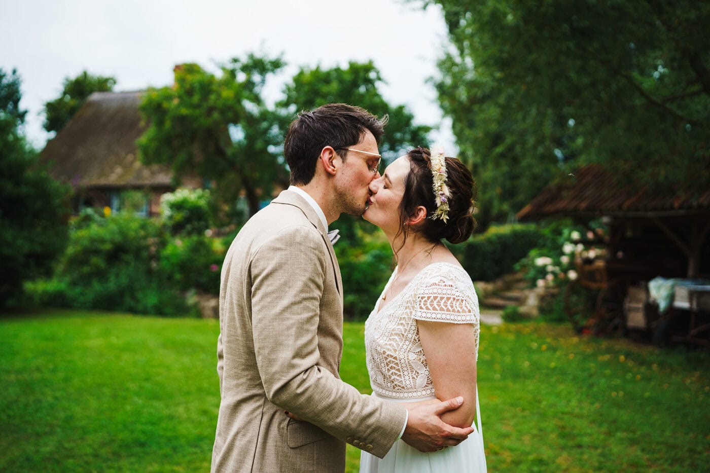 Hochzeit De Borgschüün Kuss