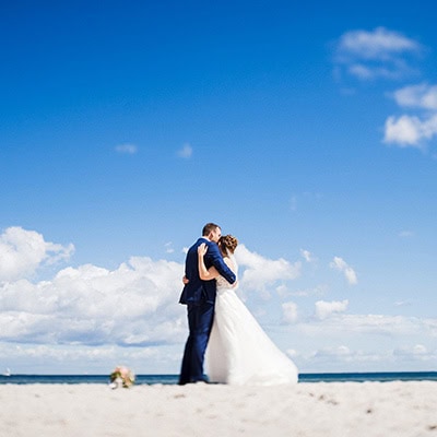 Hochzeit Strand Ostsee Fotos mobil